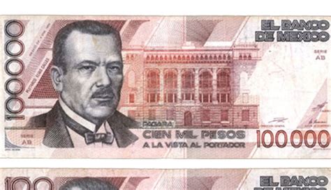 billete de 100 mil pesos el de mayor denominación que ha tenido méxico sociedad w radio mexico