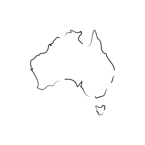 Premium Vector Australia Map Logo Illustration Design