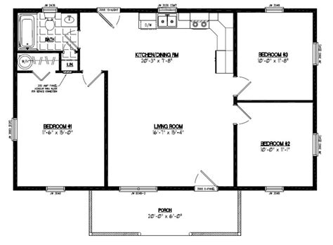 24x40 Pioneer Certified Floor Plan 24pr1203 Custom Barns And