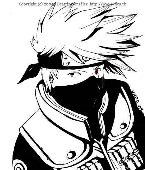 Naruto Ink Series Kakashi By Bea Gonzalez On Deviantart