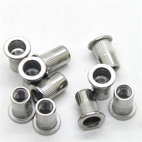 10pcs M10 Stainless Steel Silver Steel Aluminum Threaded Rivet Nut