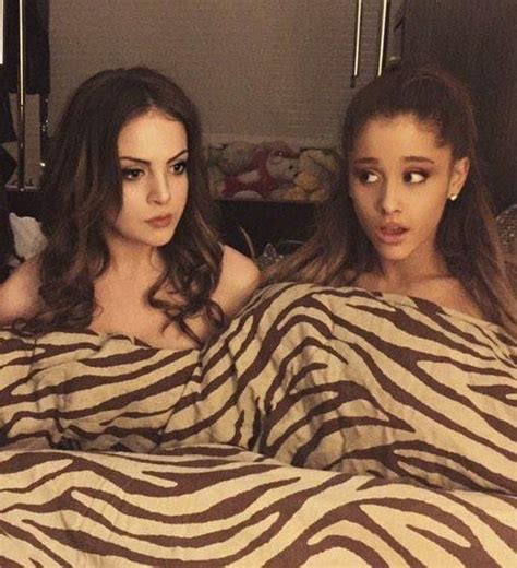 Elizabeth Gillies And Ariana Grande Naked In Bed