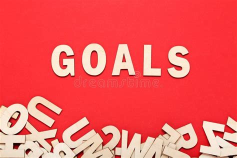 Word Goals Stock Image Image Of Motivation Element 169321229