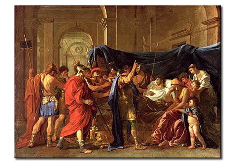 Riproduzione Quadro The Death Of Germanicus Nicolas Poussin Quadri