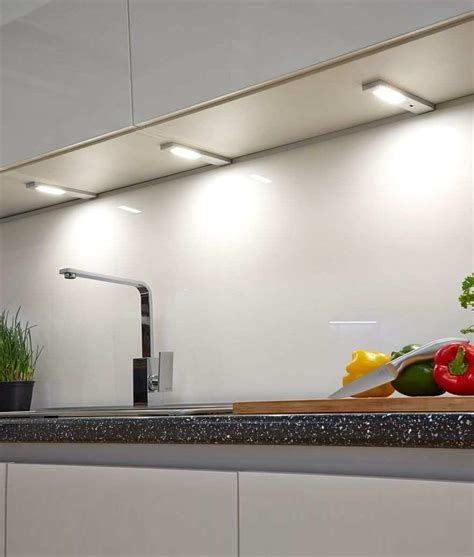 Led strip or led light bar. Slim Surface Mounted Under Cabinet Spot Lighting