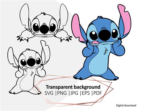 Stitch SVG Cricut Stitch Silhouette Cut File Png Eps Svg | Etsy