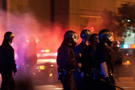 Police Move Into Crowd After Firing Tear Gas Oakland Riot Flickr