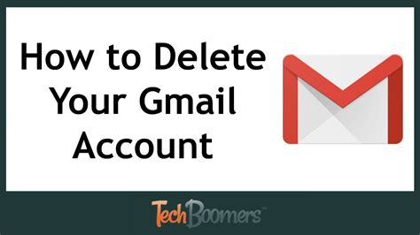 How To Delete Your Gmail Account Youtube