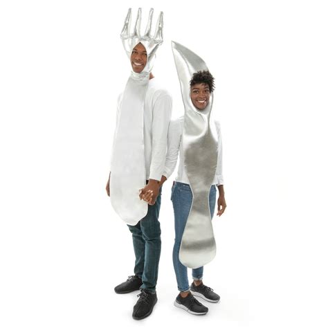 Hauntlook Fork And Knife Couples Costume 2 Pack Of Funny Adult One Size
