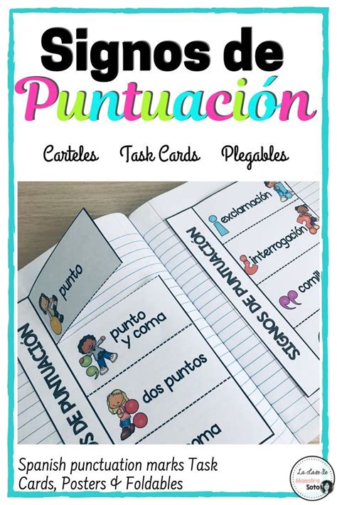 Signos De Puntuaci N Spanish Punctuation Marks Task Cards Posters E