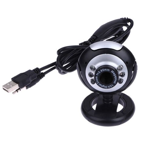 05mp 6 Led Webcam Usb Camera With Mic For Pc Laptop Computer High
