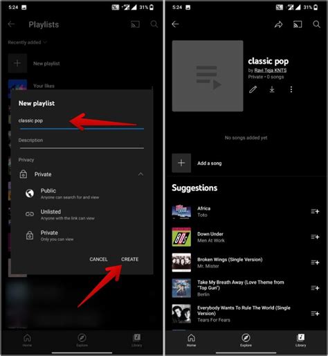 4 Ways To Create And Save Playlists On Youtube Music Techwiser