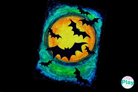 Halloween Bat Art Project For Kids Craft Play Learn