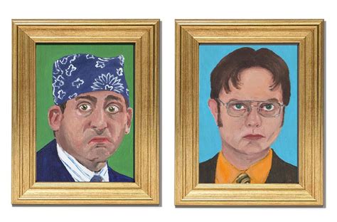 Michael Scott Aka Prison Mike And Dwight Schrute Print Set Etsy