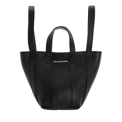 balenciaga everyday xs north south shoulder tote bag taupe black tote fashionette