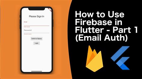 Email And Password Authentication In Flutter Firebase Auth Part My