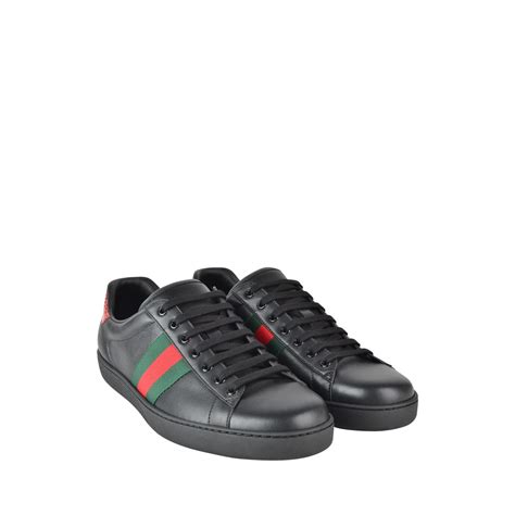 Gucci New Ace Web Trainers Men Low Trainers Flannels