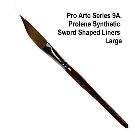 Pro Arte Series 9a Prolene Sword Liners Brush Artists Watercolour