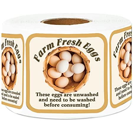 Amazon Com Farm Fresh Eggs Handling Instructions Care Accessories
