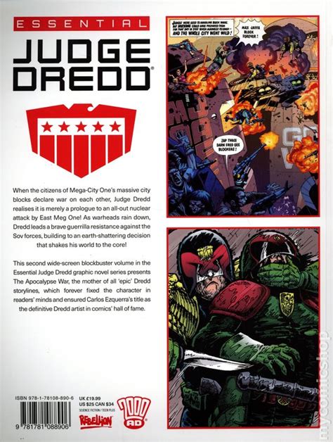 Essential Judge Dredd Apocalypse War TPB 2021 Rebellion 2000 AD Comic