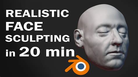 How To Sculpt Head In Blender In 20 Min Youtube