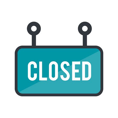 Vector Closed Sign Icon 349837 - Download Free Vectors, Clipart ...