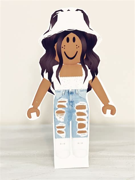 Roblox African American Girl Aesthetic Girl Cutout Roblox Etsy Ireland