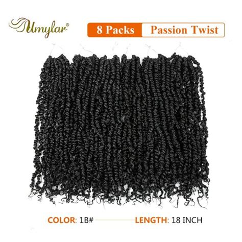 Pre Twisted Passion Twist Crochet Hair Inch Packs Pre Looped Passion Twist Braids Crochet