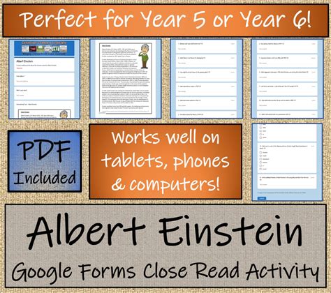 Uks2 Albert Einstein Reading Comprehension Activity Digital And Print