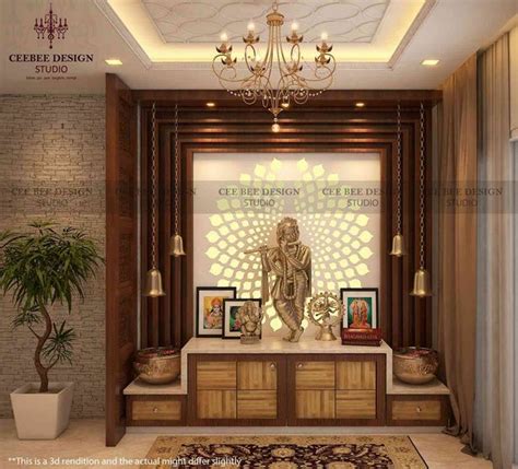 Traditional Interior Designing Ideas For Your Puja Room Living Room