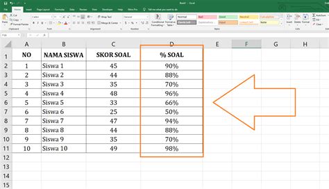 Cara Hitung Persenan Di Excel