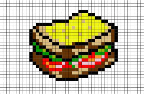 Sandwich Pixel Art Pixel Art Pixel Art Design Pixel Art Food