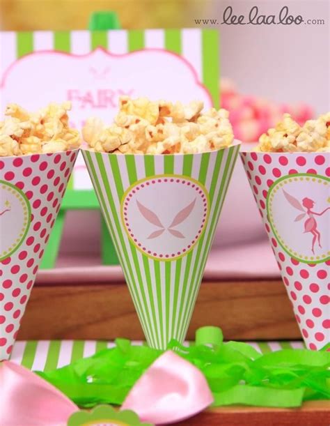 Popcorn Cones Fairytale Birthday Party Fairy Birthday Party