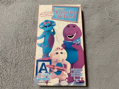 Barney Time For School 1999 Vhs Barney And Friends Disney Princess