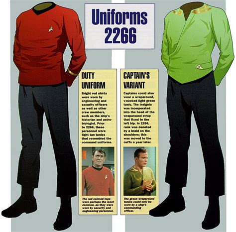 Prayoga Star Trek Tos Uniform Colors Meaning