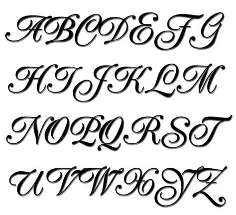 9 Script Fonts Alphabet Letters Images Cool Letter Fonts Cursive