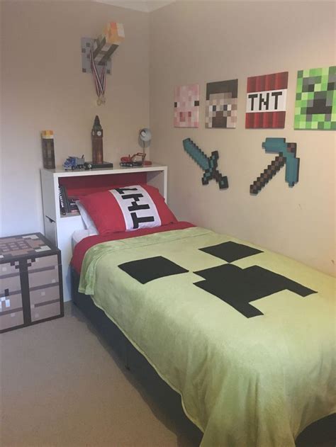 Minecraft bedroom wallpaper fresh beautiful minecraft. DIY Minecraft Bedroom | Cozy bedroom design, Minecraft ...