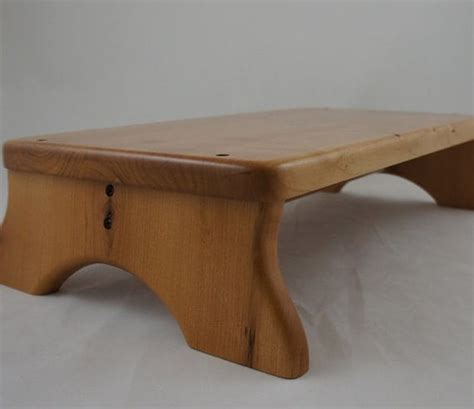 Platform Step Stool Alder Wood Natural Stained By Laffydaffy