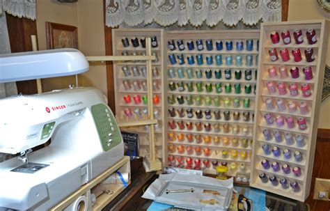 Embroidery Thread Organizer Cabinet Thread Storage Sewing Room