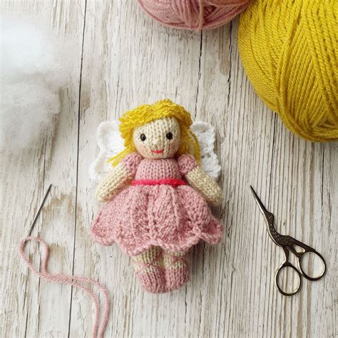 Christmas Fairy Doll Knitting Pattern Instant Download Etsy Uk