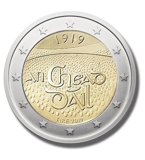2019 Ireland 100th Anniversary Dail Eireann 2 Euro Commemorative Coin