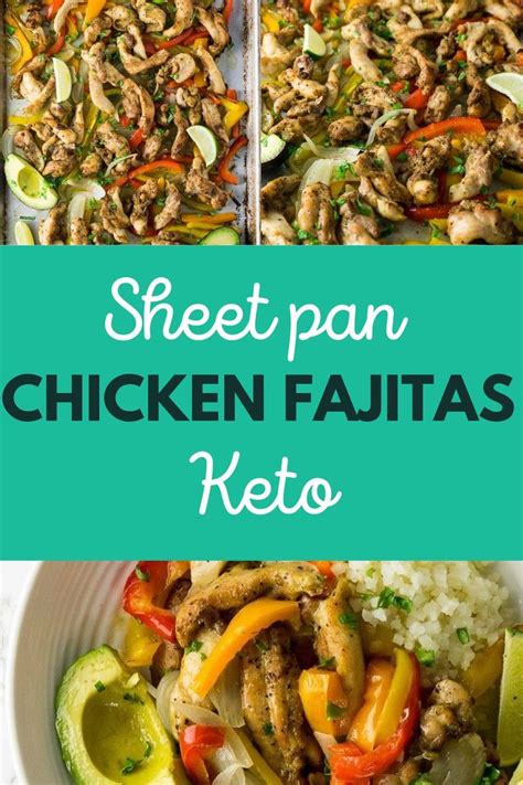 Sheet Pan Chicken Fajitas Keto Green And Keto Recipe Cooking Healthy Dinner Chicken