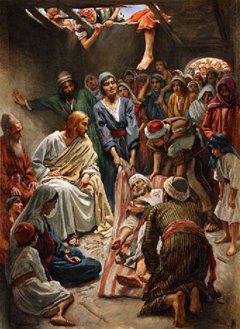 Jesus Heals A Paralytic Who Was Let Down From The Roof Christian Forums