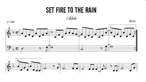 But still, you have to and you finally have come to your senses that, i have to stop and end this. Partitura: Adele - Set Fire to the Rain | Clases de ...