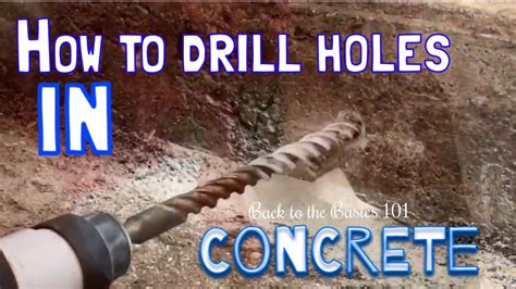 Drilling Holes In Concrete Simplewthe Right Tools Youtube