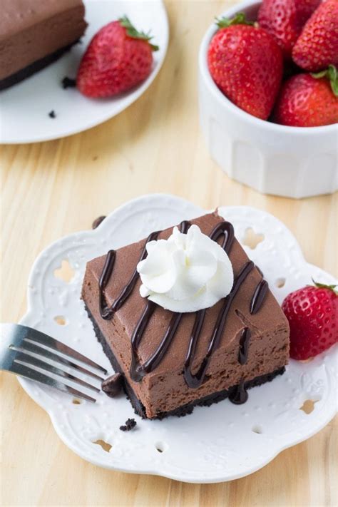 No Bake Chocolate Cheesecake Simple And Delicious Lil Luna