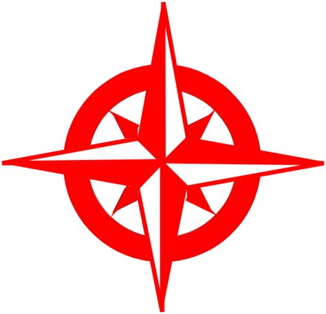 Red Compass 13 Clip Art At Vector Clip Art Online Royalty