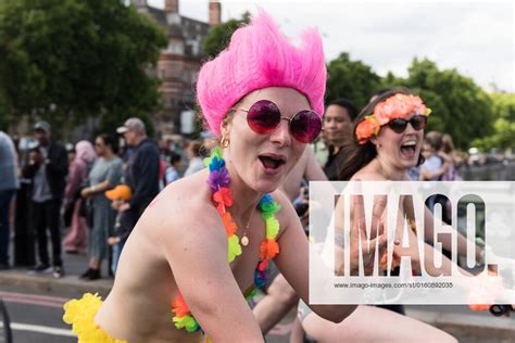 World Naked Bike Ride In London LONDON UNITED KINGDOM JUNE EDITORS NOTE IMAGE