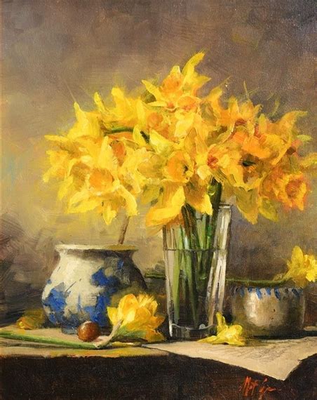 Grogan Mat Still Life Daffodils Mutualart