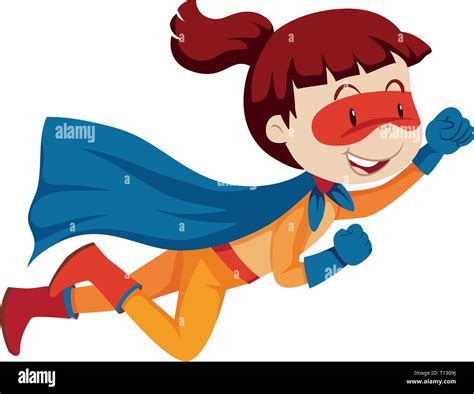 A Female Super Hero Character Illustration Stock Vector Image And Art Alamy